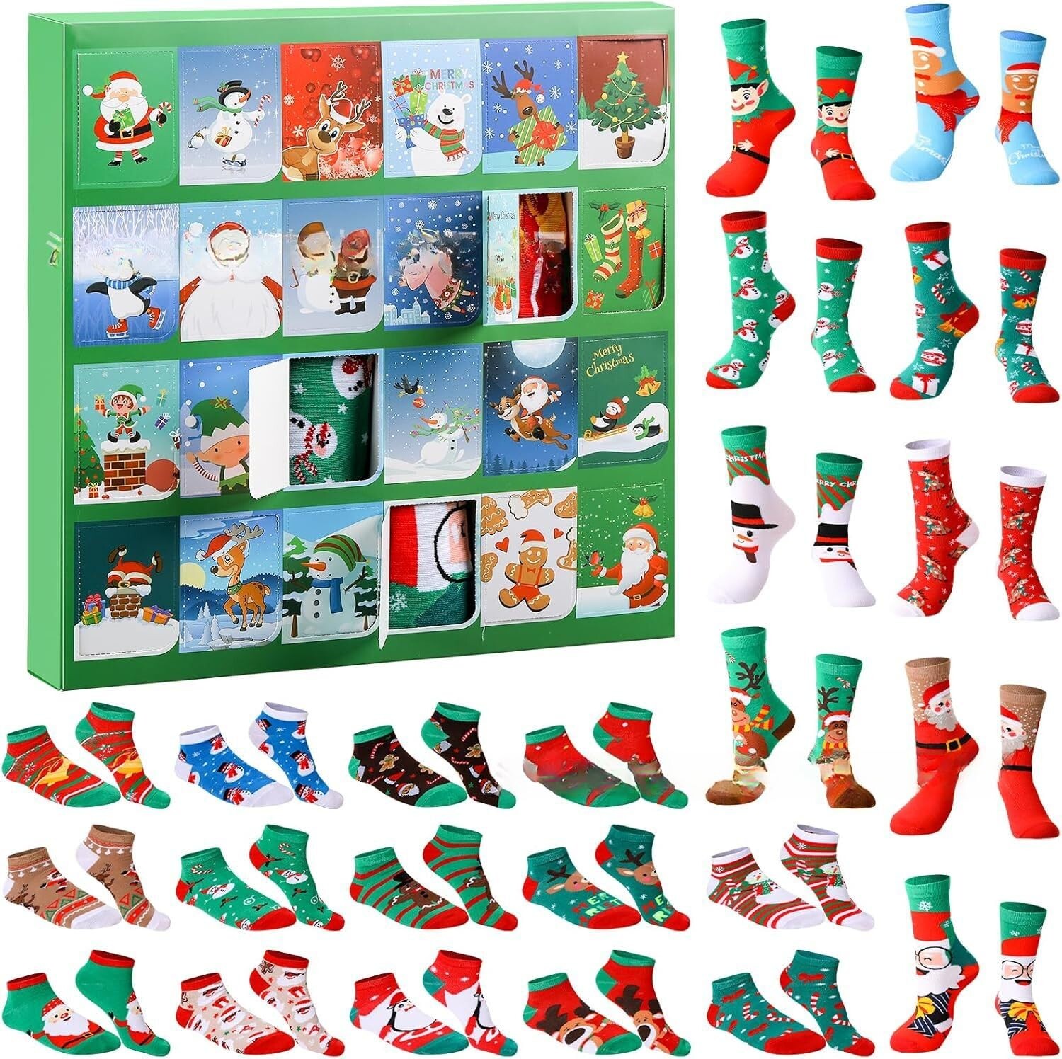 Immagini di Calendario Avvento Numeri Simboli Natalizi - Download gratui su Freepik