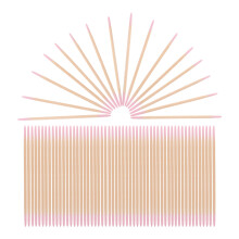 4500 Unidades Hisopos Punta Cónica Doble Microblading Y Cuidado