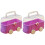 2Pcs de Carro com Transparente 4
