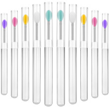 10 Stuks Siliconen Lippenborstels Met Doppen