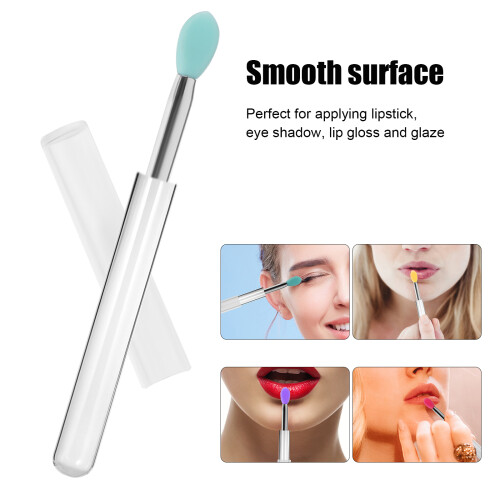 10 Stuks Siliconen Lippenborstels Met Doppen 2