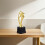 Golden 20,5 Cm Troféu Plástico Com Base Para Cerimónia 5