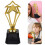 Golden 20,5 Cm Troféu Plástico Com Base Para Cerimónia 11