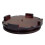 Redondo De Para , Suporte , 10Cm Marrom 2