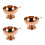 3Pcs Tigela Com Pé Aço Inoxidável 130Ml 6
