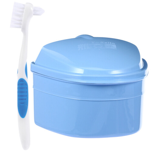 De Armazenamento Para Prótese Dentária Com Escova E