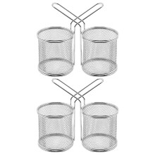 4 Stuks Herbruikbare Frituurmandjes Voor Snackzaak Kipkorf
