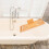 Para Bañera Extensible De Bambú 5
