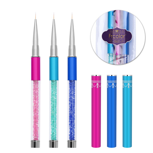 3Pcs Pincel Para Unhas, Corretivo E 2
