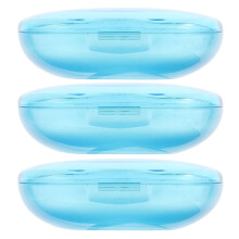 Caja Transparente Portátil 3 Piezas Almacenamiento Dentadura