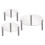 3Pcs Acrylic Clear Cake Stand Stackable Transparent Cupcake Display 1