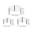 3Pcs Acrylic Clear Cake Stand Stackable Transparent Cupcake Display 2