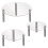 3Pcs Acrylic Clear Cake Stand Stackable Transparent Cupcake Display 9