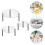 3Pcs Acrylic Clear Cake Stand Stackable Transparent Cupcake Display 10