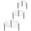 3Pcs Acrylic Clear Cake Stand Stackable Transparent Cupcake Display 11