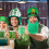 1Pc Decorative Clover Hat Green Fabric Beard Hat for Costume Parties 2
