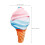 Ice Cream Pillow De Almohada De Abrazo Decoración Sofá 2
