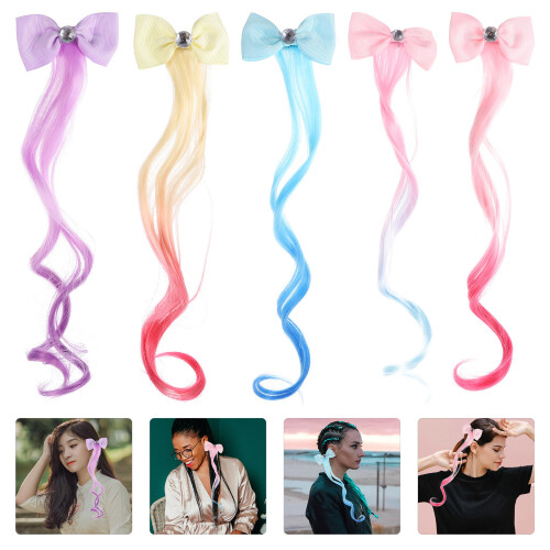 5 Unidades Extensiones De Con Clip Para Niñas 2
