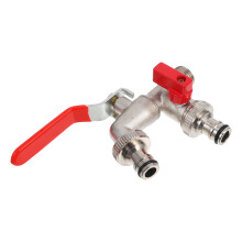 Double Valve Water Tap 1/2 Thread For Washing Machine And Garden Use