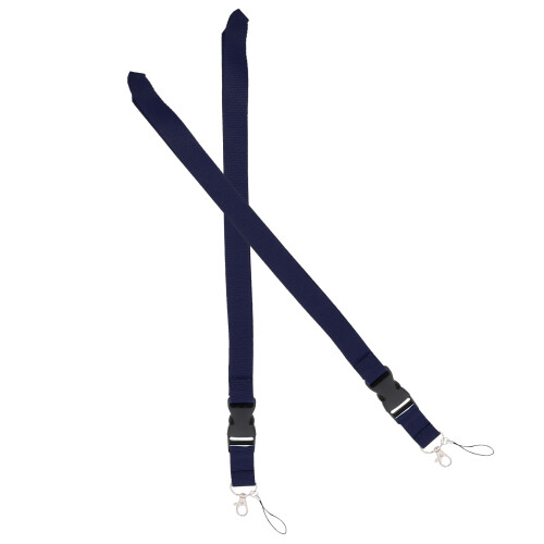 2Pcs Durable Blue Polyester Phone Hanging Strap for Phone Accessories