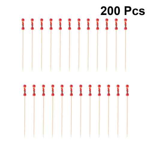 200 Unidades Descartables De Bambú Para Y Cócteles 2