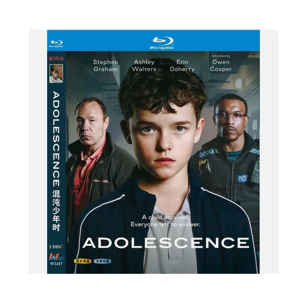 Adolescence (2025) ：1-Disc 1080P BD All Region New Box Set Sealed