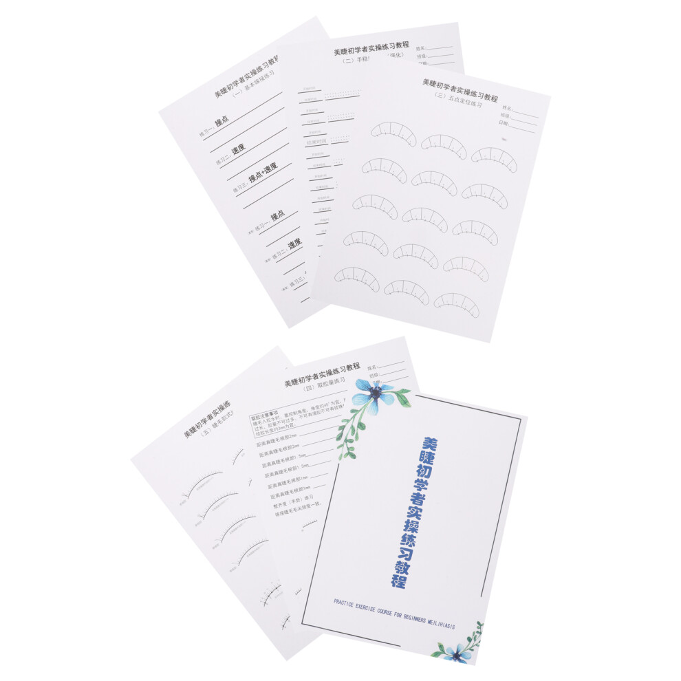 Happyyami Lash Mapping Chart For Eyelash Extension Practice And Training Kit