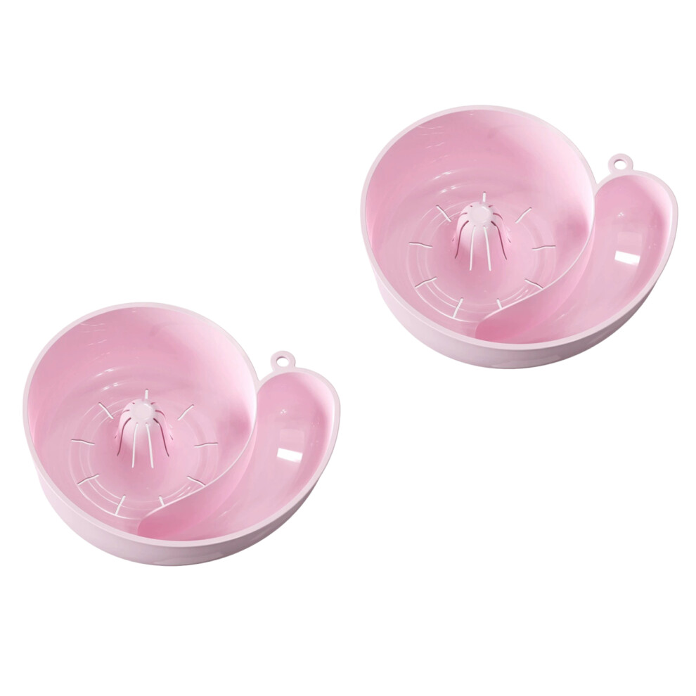 (pink, two) 2pcs/set Plastic Colander And Sieve Small Collander Set Fruit Washing-image-OPC-PM8BJMT-NEW