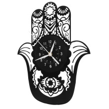 creative style vinyl art silent wall clock vintage non-ticking