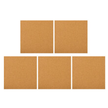 5Pcs Adhesive Cork Board Tiles 300X300X2Mm Soundproof Sheets For Walls