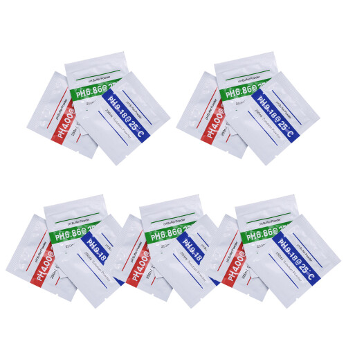 60 Pezzi Polvere Per Calibrazione Ph Ph4,01+6,86+9,18 2
