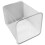 Rectangular Trash Basket Metal Can Household Waste Paper Garbage 4