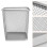 Rectangular Trash Basket Metal Can Household Waste Paper Garbage 10