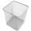 Rectangular Trash Basket Metal Can Household Waste Paper Garbage 3