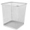 Rectangular Trash Basket Metal Can Household Waste Paper Garbage 5