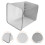 Rectangular Trash Basket Metal Can Household Waste Paper Garbage 8