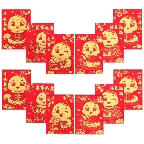 60 Pezzi Buste Rosse Anno Per Denaro