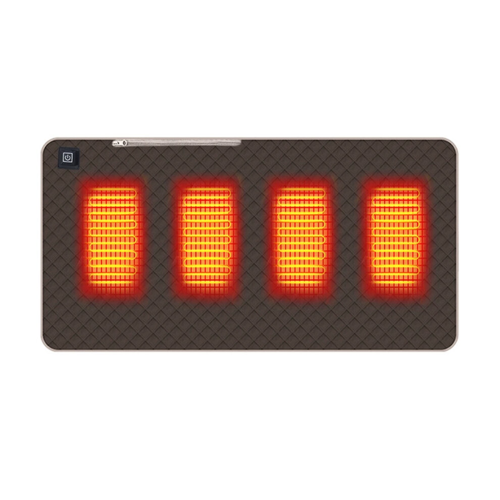 (Coffee brown, 45x90) Heated Seats For Car With USB Plug-in Cushion Electric Heating Pad-image-OPC-PM8C2RB-NEW