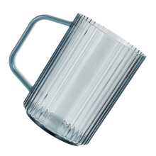 Transparent Plastic Cup With Handle, Multifunctional Bathroom Storage, Durable Plastic, Shatter-Resistant, For Home Use