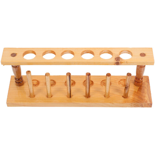 5 Pezzi Porta Provette In Legno Con 6 Per Centrifuga 1