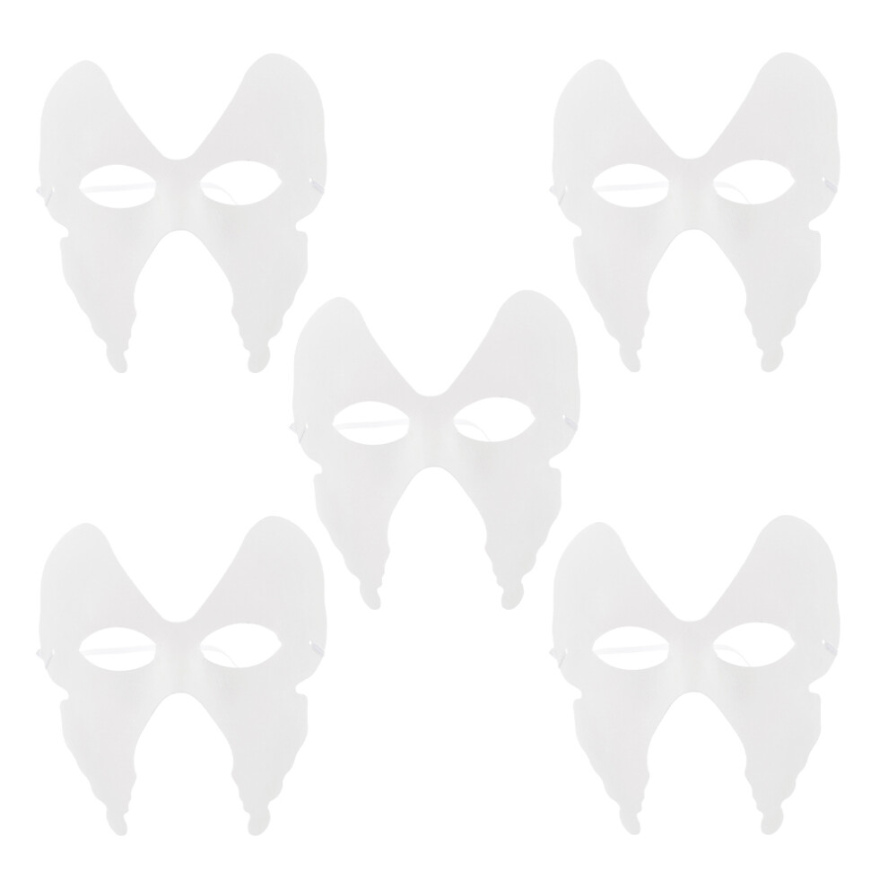 5 Sztuk BiałA PółMaska Papierowa Na Twarz Do Kariwalu I Wydarzeń-image