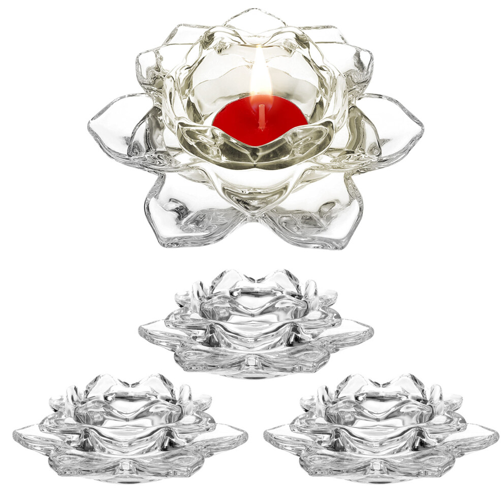 4 Sztuki Szklane Holder Na ŚWięTą Puchary Na ŚWieczki-image