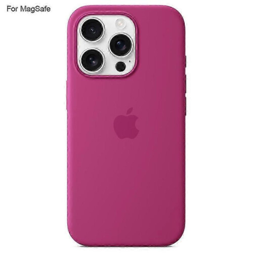 (Rose) For iPhone 16 Pro Case Compatible with MagSafe Liquid Silicone Phone Back Cover [Induction Popover]