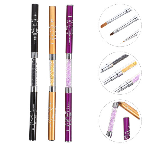 3 Pezzi Doppia Punta Per Nail Art Manicure Te 2