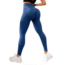 (M, Blue Grey) Luveon Leggings 3D, Slimmove Anti Cellulite High Waisted Compression Yoga Pants