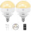 2-Pack E14 Rechargeable Light Bulb,300LM,40W Equivalent,Detachable Charging,3 Color Temperature,Remote Control Puck Emergency Lamp,Dimmer,Timer 1