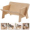 Wooden Desktop Storage Rack Sloping Book Shelf Stationery Holder 6