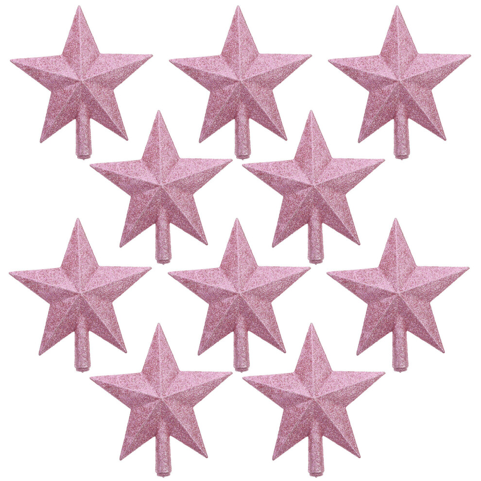 10 Sztuk Gwiazda Na Szczyt Choinki BłYszcząCa Ozdoba-image