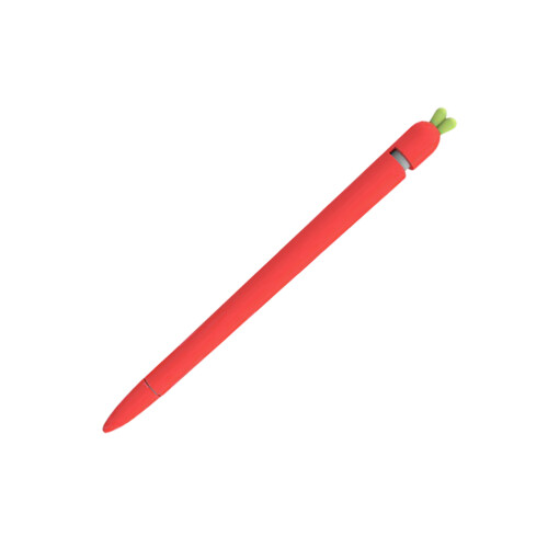 Silicone Stylus Cover Carrot Design Red 1set