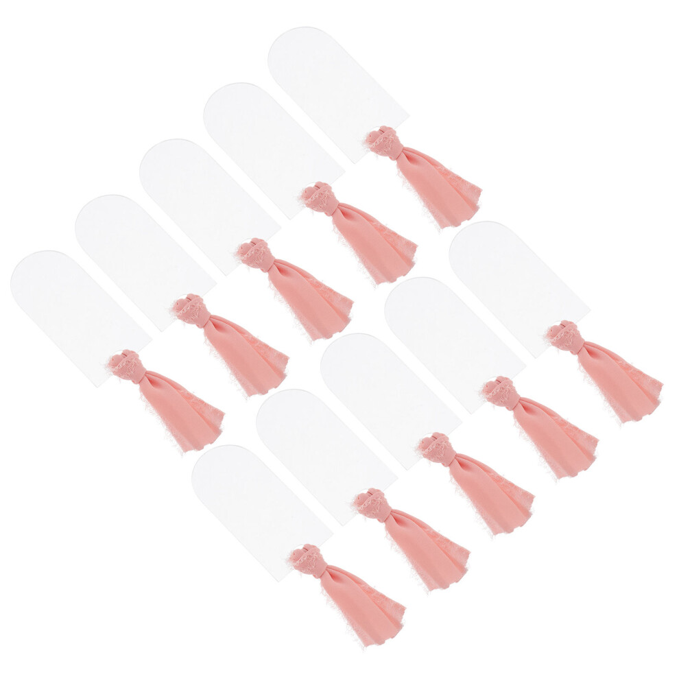 10 Sztuk Tabliczek Zarezerwowane Na KrzesłA ŚLubne Akrylowe-image